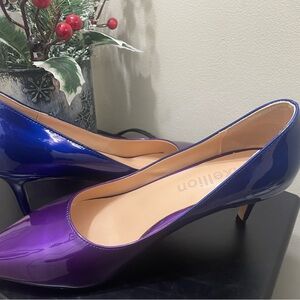 Stylish Women's Purple and Blue Heels